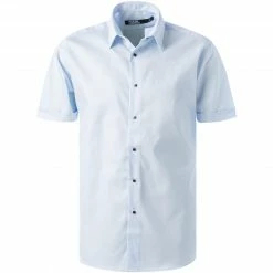 Blitzangebot 🎁 KARL LAGERFELD Hemd 605500/61/521699/620 Kurzarmhemd, Baumwolle, Hellblau 🤩