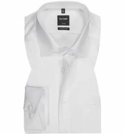 Großhandel 🥰 OLYMP Hemd Luxor Modern Fit EL 0300/72/00 Popeline, Extra langer Arm, Weiß ❤️