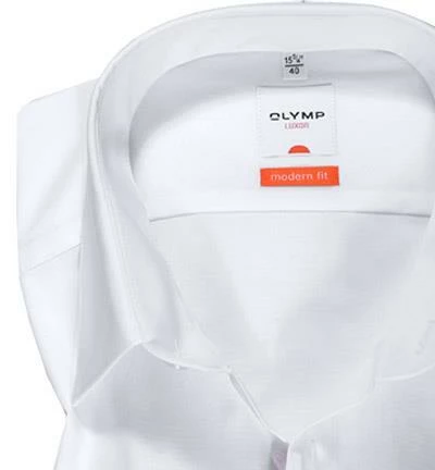 Aktion ❤️ OLYMP Hemd Luxor Modern Fit 6350/64/00 Popeline, Weiß 🤩 2 Aktion ❤️ OLYMP Hemd Luxor Modern Fit 6350/64/00 Popeline, Weiß 🤩 – Bild 2