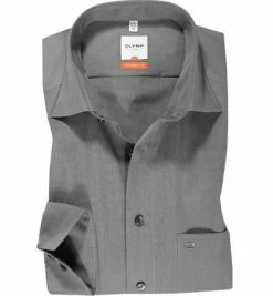Rabatt 🌟 OLYMP Hemd Luxor Modern Fit 0302/64/60 Fil à Fil, Mittelgrau ✨