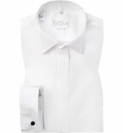 Angebote 😍 Botthof Smokinghemd weiss 37172/10 Regular Fit, Popeline, Weiß ✨