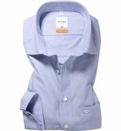 Coupon 👏 OLYMP Hemd Luxor Modern Fit 0324/64/15 Popeline, Sky meliert, Blau 🌟