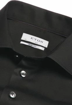 Besorgen 😍 ETON Slim Fit Kent 3000/79511/18 Hemd, Twill, Schwarz ⌛ -Hemden Verkaufsgeschäft 77299 norm3