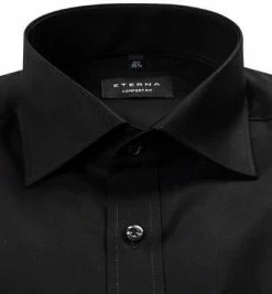 Bestes Angebot 😉 ETERNA comfort fit Kent schwarz 1100/E187/39 Hemd, Popeline 💯 -Hemden Verkaufsgeschäft 80802 norm2