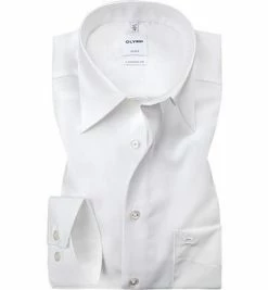 Neu 🧨 OLYMP Hemd Luxor Comfort Fit 0258/64/00 Popeline, Weiß ⭐