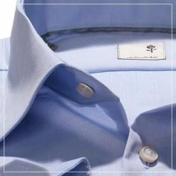 Coupon 😉 Seidensticker Tailored Kent 022000/15 Hemd, Tailored Fit, Chambray, Hellblau ✔️