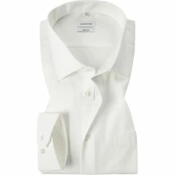 Brandneu 😀 Seidensticker Hemd 001000/21 Regular Fit, Popeline, Creme 🥰