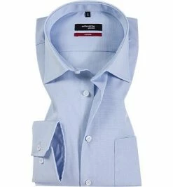 Angebote 🛒 Seidensticker Modern Kent 003100/11 Hemd, Modern Fit, Baumwolle, Hellblau, Blau uni 👍 -Hemden Verkaufsgeschäft 90119 norm