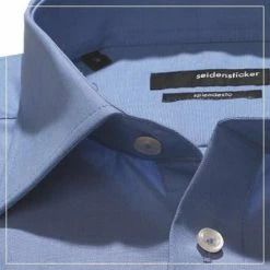 Blitzangebot 👍 Seidensticker Modern Kent 0001/14 Kurzarmhemd, Modern Fit, Baumwolle, Blau 👍