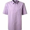 Rabatt 🎁 OLYMP Hemd Luxor Comfort Fit 5131/12/71 Kurzarmhemd, Chambray, Flieder, Lila 🎁