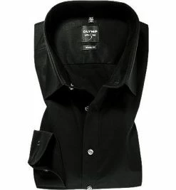 Schlussverkauf 🎉 OLYMP Hemd Level Five Body Fit EL 6090/69/68 Popeline, Extra langer Arm, Schwarz 👍