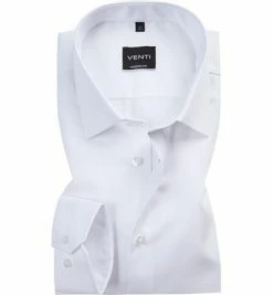 Budget 🎁 Venti Kent Modern Fit 69 EL weiß 001489/0 Hemd, Popeline, Extra langer Arm ❤️
